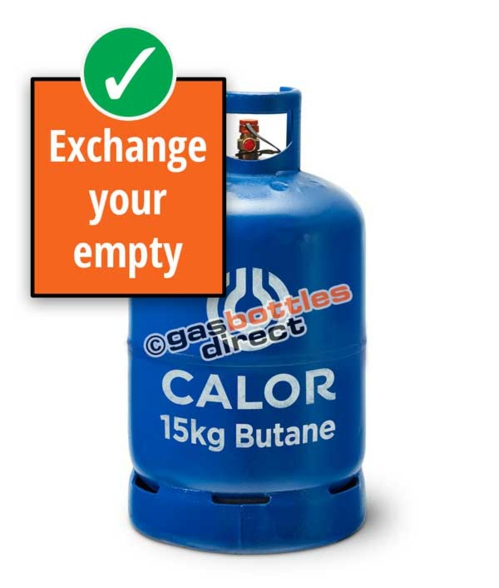 15kg Butane Calor Gas Bottle Cylinder Refill
