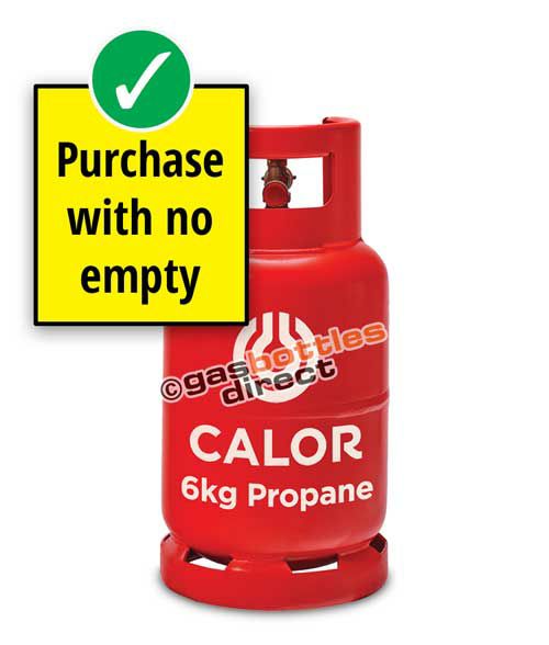6kg Propane Calor Gas Bottle - New Full Cylinder