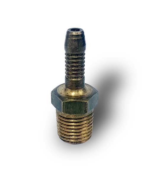 LPG Male Nozzle 1/4" BSPT to 4mm Hose Connector